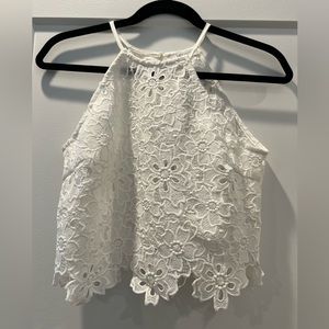 Floral Lace Cropped Top